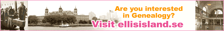 Are you interested in genealogy? Visit ellisisland.se - click here!