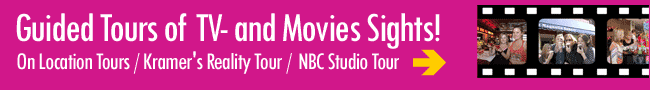 Guided tours of TV- and Movie Sights in New York - more information!